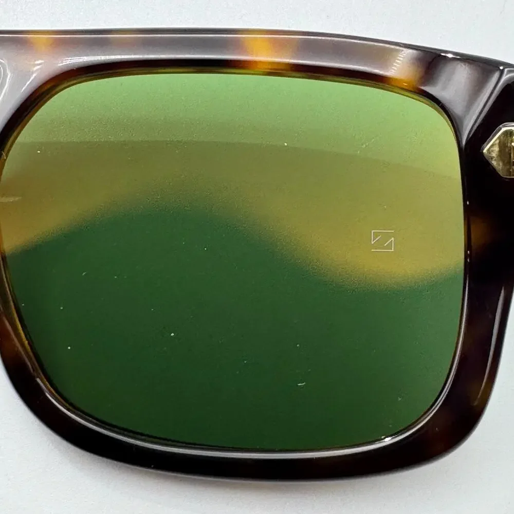 Tom Ford Sunglasses Icon TI0022 52N Havana Navigator Frame Green Lens 53-20-145